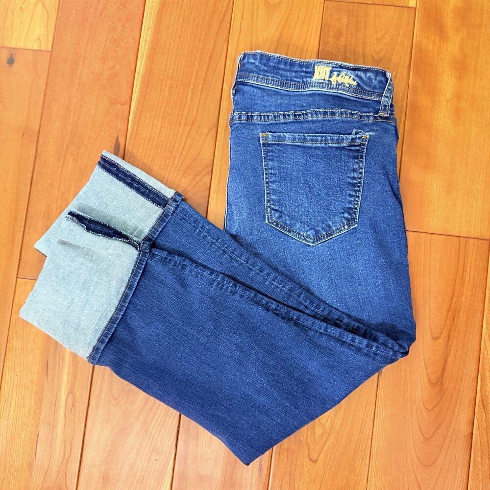 KUT From The Kloth Catherine Boyfriend Women's Jeans Indigo Sz 12